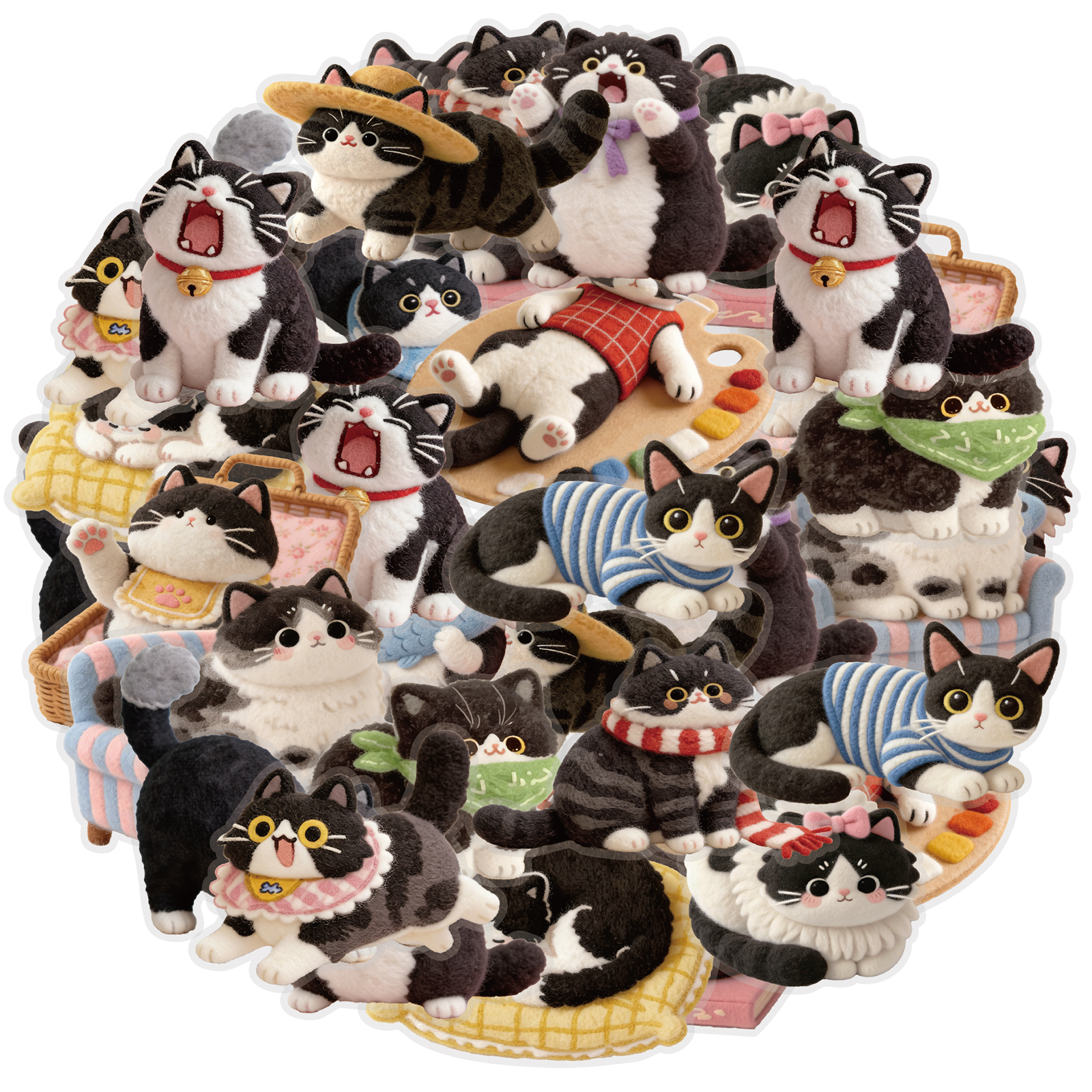 Laptop Accessories Holder - Etori Life 15Pcs Cute Felt-Style Wearable