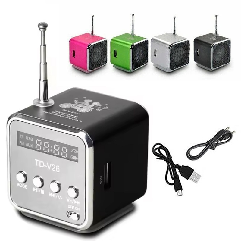 Laptop Ergonomic Accessories - Portable Mini FM Radio Micro Treble