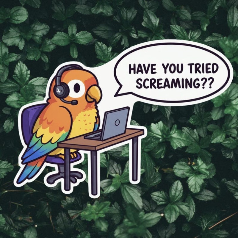 Laptop Accessory - 5pcs HAILUREY Funny Screaming Parrot Tech