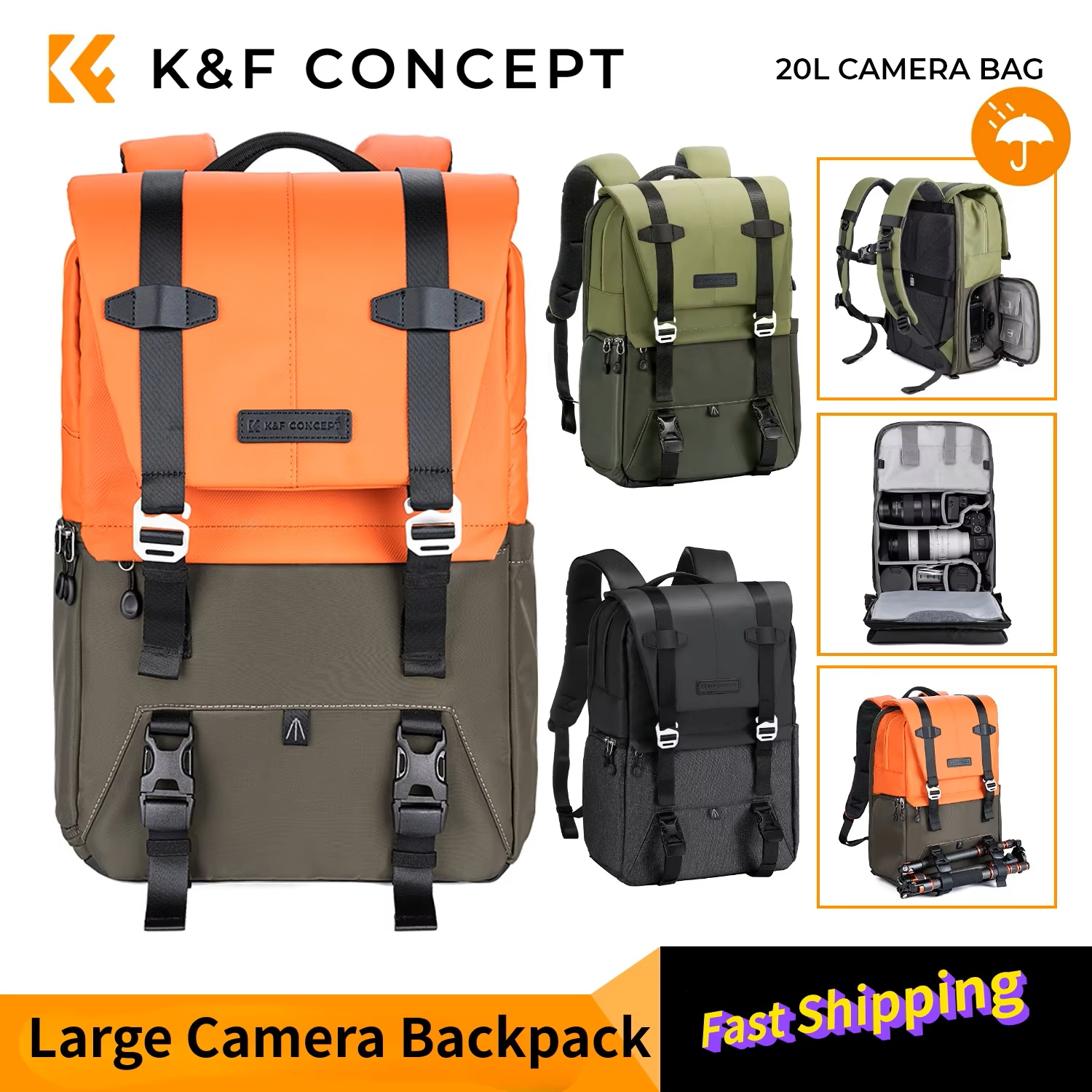 K&F CONCEPT Camera Backpack Tr – Laptop Accessories Case recenzja i cena