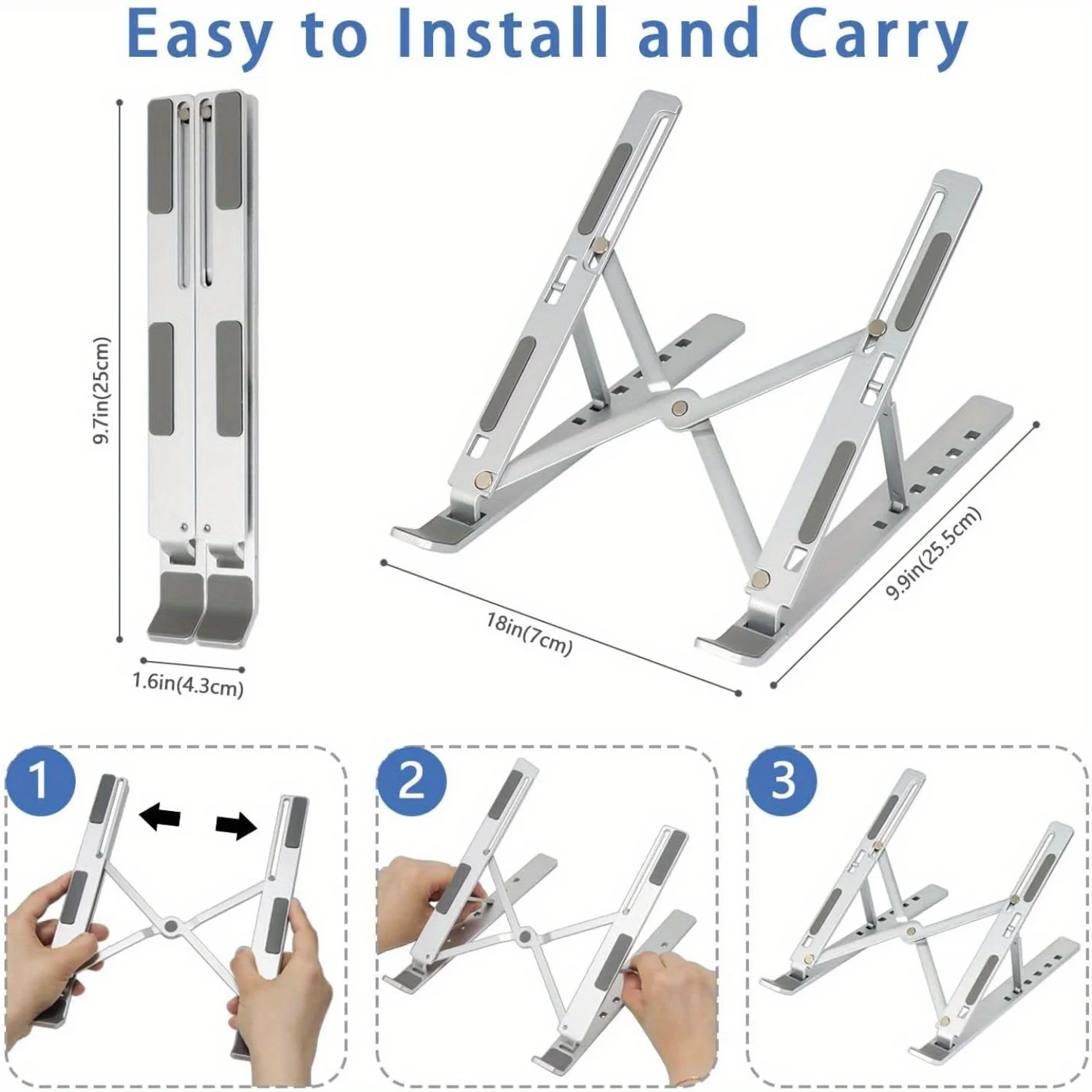 Adjustable Aluminum Laptop Sta – Laptop Ergonomic Accessories recenzja i cena