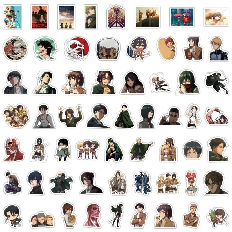 60Pcs Attack on Titan Anime St – Laptop Accessory recenzja i cena