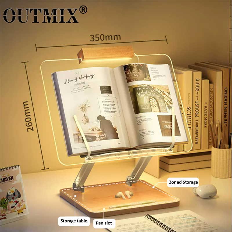 Wooden Reading Stand with ligh – Laptop Accessories Holder recenzja i cena