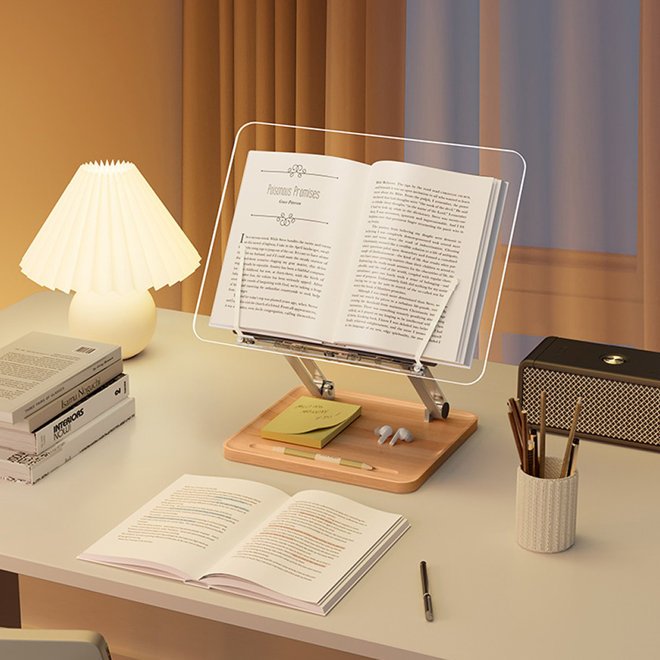 Wooden Reading Stand with ligh – Laptop Accessories Holder recenzja i cena