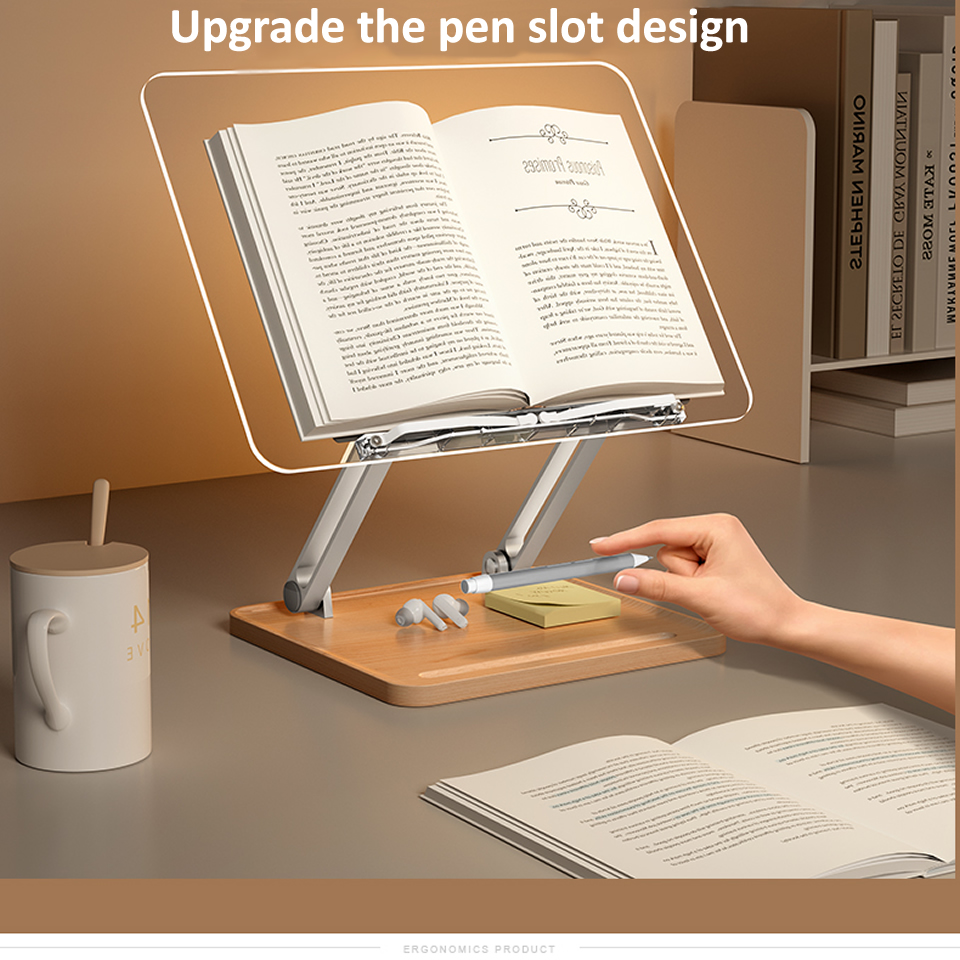Wooden Reading Stand with ligh – Laptop Accessories Holder recenzja i cena