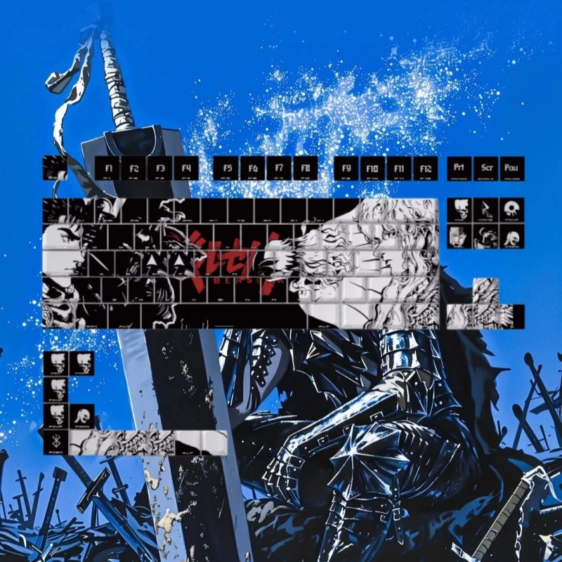 BERSERK Theme Anime Keycap 98  – Laptop Accessories Gifts recenzja i cena