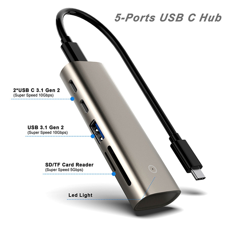 USB Hub USB-A(Gen2)+2xUSB-C(Ge – Laptop Accessory recenzja i cena